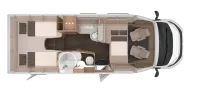 Grundriss Nacht Knaus LIVE TI 700 MEG PLATINUM SELECTION