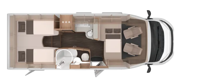 Grundriss Nacht Knaus LIVE TI 700 MEG PLATINUM SELECTION