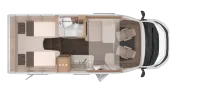 Grundriss Tag Knaus L!VE WAVE 650 MEG Black Selection UNBENUTZT, SOFORT VERFÜGBAR!