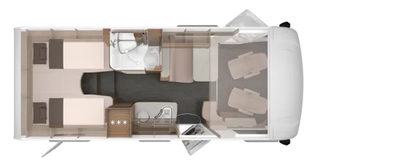 Tagesgrundriss Knaus L!VE I 650 MEG Tagesgrundriss Knaus L!VE I 650 MEG