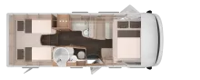 Grundriss Nacht Knaus LIVE I 700 MEG Modell 2026
