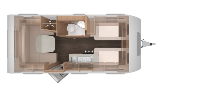 Grundriss Tag Knaus Sport 500 EU Platinum Paket Fußbodenheizung