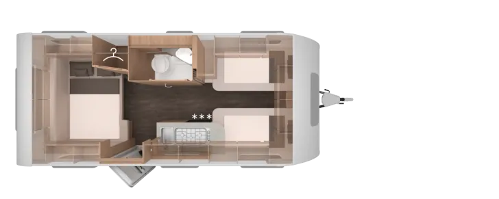 Grundriss Nacht Knaus Sport 500 EU Platinum Paket Fußbodenheizung