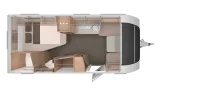 Grundriss Tag Knaus Südwind 500 UF Black Selection *Black Selection*1.800 kg*