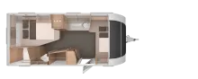 Grundriss Nacht Knaus Südwind 500 UF Black Selection *Black Selection*1.800 kg*