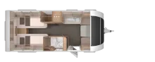 Grundriss Tag Knaus Südwind 540 UE Black Selection