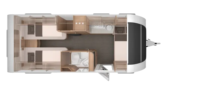Grundriss Nacht Knaus Südwind 540 UE Black Selection