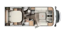 Grundriss Tag Carado T 459 Clever+ Edition Automatk/AHK/Solar/Combi 6E