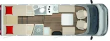 Grundriss Tag Bürstner Lyseo Time T727 G limited 160 PS Automatik, Hubbett