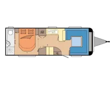 Grundriss Tag Hobby Prestige 720 WQC im Zulauf - Modell 2027