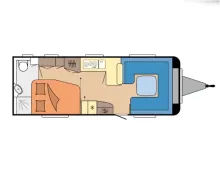 Grundriss Tag Hobby Prestige 660 WFC im Vorlauf - Modell 2027