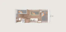 Grundriss Nacht Weinsberg CaraOne 550 QDK