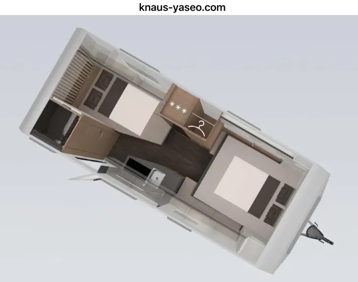 Grundriss Nacht Knaus Yaseo 500 DK Klima, Mover, Markise