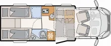 Grundriss Tag Dethleffs Just Camp T 7052 EB Ihr neuer Reisebegleiter