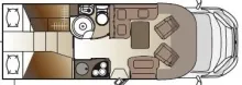 Grundriss Tag Laika Ecovip 309 -Einzelbetten-AUTOMATIK
