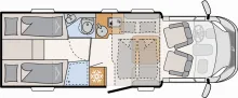 Grundriss Tag Dethleffs Just Camp Active T 7052 EBL Solar/Sat/TV