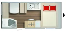 Grundriss Tag Bürstner Premio 395 TS 5.458 Euro gespart!!