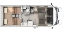 Grundriss Tag Hymer GT-S 685 Neuvorstelllung Modelljahr 27