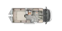 Grundriss Tag Carado CV 602 PRO Markise, Li-Batterie, NAVI RFK