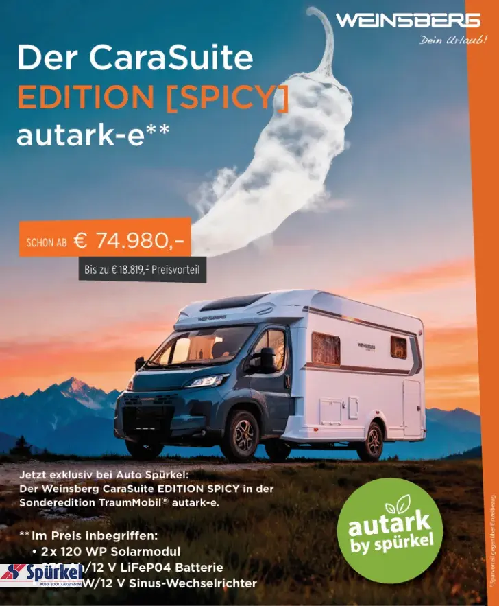 Fahrzeugbild Weinsberg CaraSuite 650 MEG EDITION [SPICY] Automatik* Care Drive Paket* #3