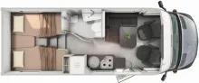 Grundriss Tag Hymer ML-T 580 CrossTrail Winterpaket