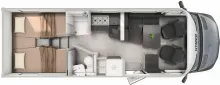 Grundriss Tag Hymer B-Klasse ML T 780 Autarkie Paket