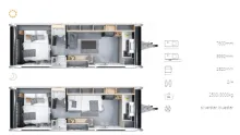 Grundriss Tag Adria Astella 704 HP top Zustand