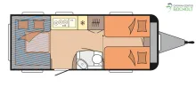 Grundriss Tag Hobby De Luxe 515 UHL Modell 2027