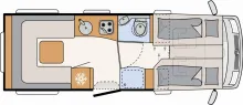 Grundriss Tag Dethleffs Alpa I 6820-2 /Light Moments/Travel-Paket