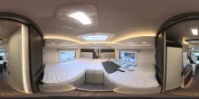 360° Innenansicht Mobilvetta Kea Kompakt P 64 - SAT, TV, SOLAR, LITHIUM,...