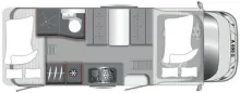 Grundriss Tag LMC Tourer A 690 Fiat