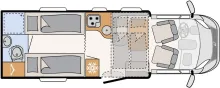 Grundriss Tag Dethleffs Trend T 7017 EB ---AUTOMATIK---