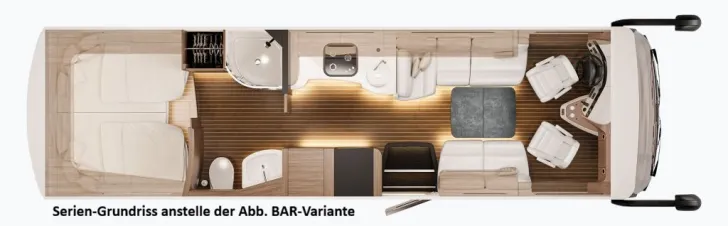 Grundriss Tag Concorde Charisma 910 LI Edition 70 Shadow Line