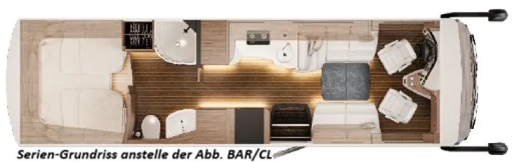 Grundriss Tag Concorde Charisma 910 LSI Hubbett*BAR/CL*Vanille