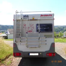 Grundriss Nacht Dethleffs Globetrotter A 5250 äußerst gepflegter Zustand