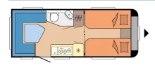 Grundriss Tag Hobby Maxia 495 UL top gepflegt, TÜV neu