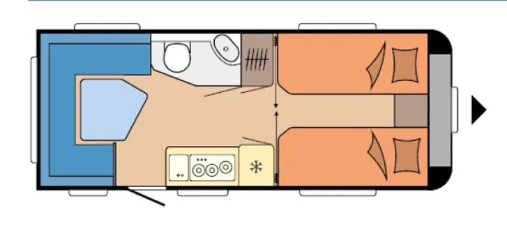 Grundriss Tag Hobby Maxia 495 UL top gepflegt, TÜV neu
