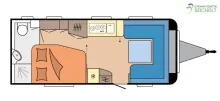 Grundriss Tag Hobby Prestige 560 WFU Modell 2027