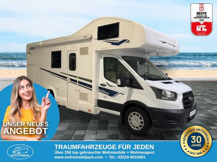 Fahrzeugbild Rimor Evo 5 / Festbett / Garage / 2x Klima #1