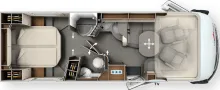 Grundriss Tag Carthago chic c-line I 5.0 QB L Mercedes - Alde WW