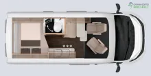 Grundriss Tag Knaus BoxLife 540 MQ PLATINUM SELECTION Modell 2027 / Jetzt vorbestellen