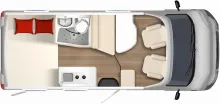 Grundriss Tag Bürstner Nexxo Van T 590 G - Markise*Trittstufe*Kamera