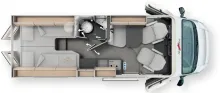 Grundriss Tag Malibu Van First Class - Two Rooms 640 LE RB charming GT skyview