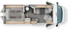Grundriss Tag Malibu Van Relax 640 LE XR active