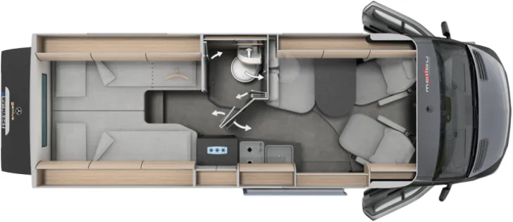 Grundriss Tag Malibu genius 641 LE