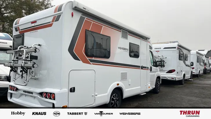 Schräg Hinten Weinsberg CaraCompact EDITION PEPPER 600 MF Zustand sehr gut