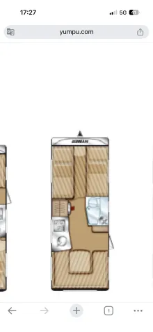 Grundriss Tag Hymer Eriba Nova 540