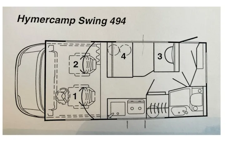 Grundriss Tag Hymer Camp Swing 494