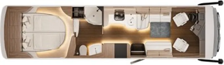 Grundriss Tag Concorde Liner 990 GI Actros