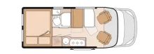 Grundriss Tag Knaus BoxStar 600 sehr gepflegt